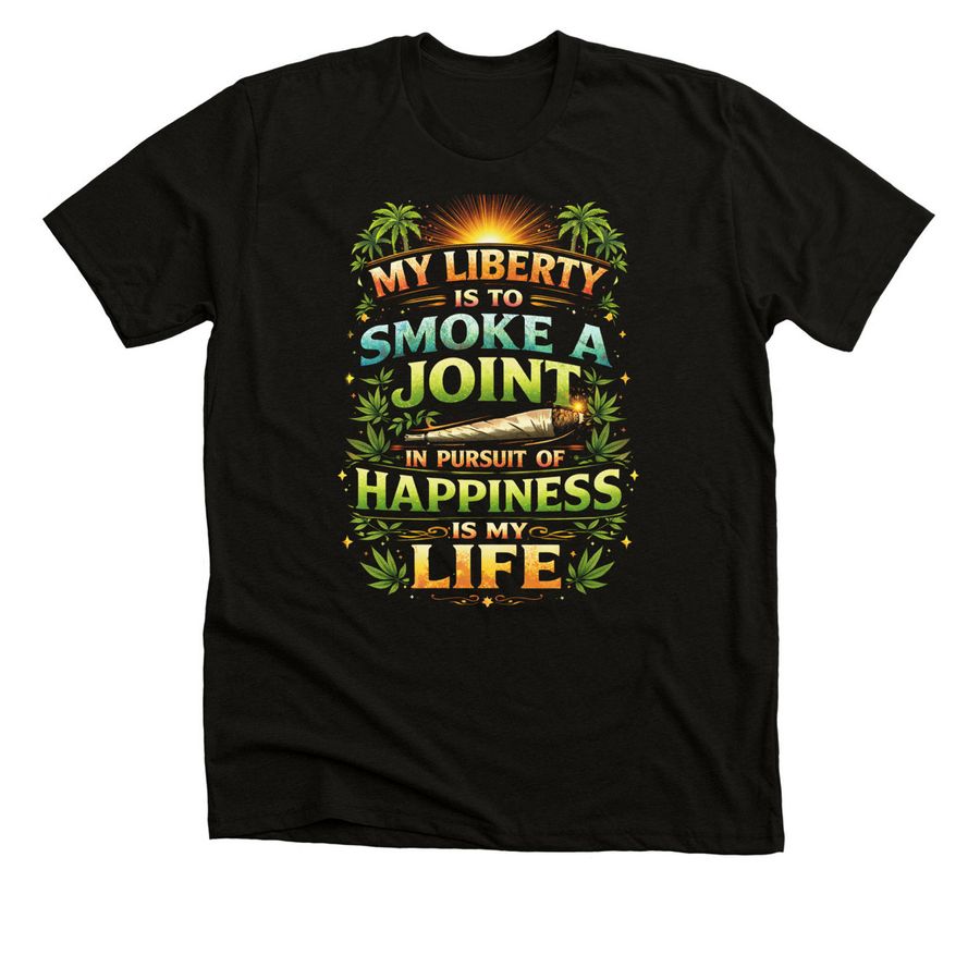 My Liberty..., a Solid Black Blend Premium Unisex Tee