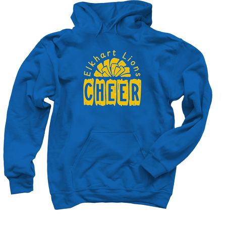 Elkhart Cheer - Sideline, a Royal Blue Pullover Hoodie