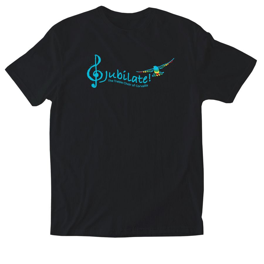2026 - Jubilate! Treble Choir Concert Tee, a Black Softstyle Cotton Tee