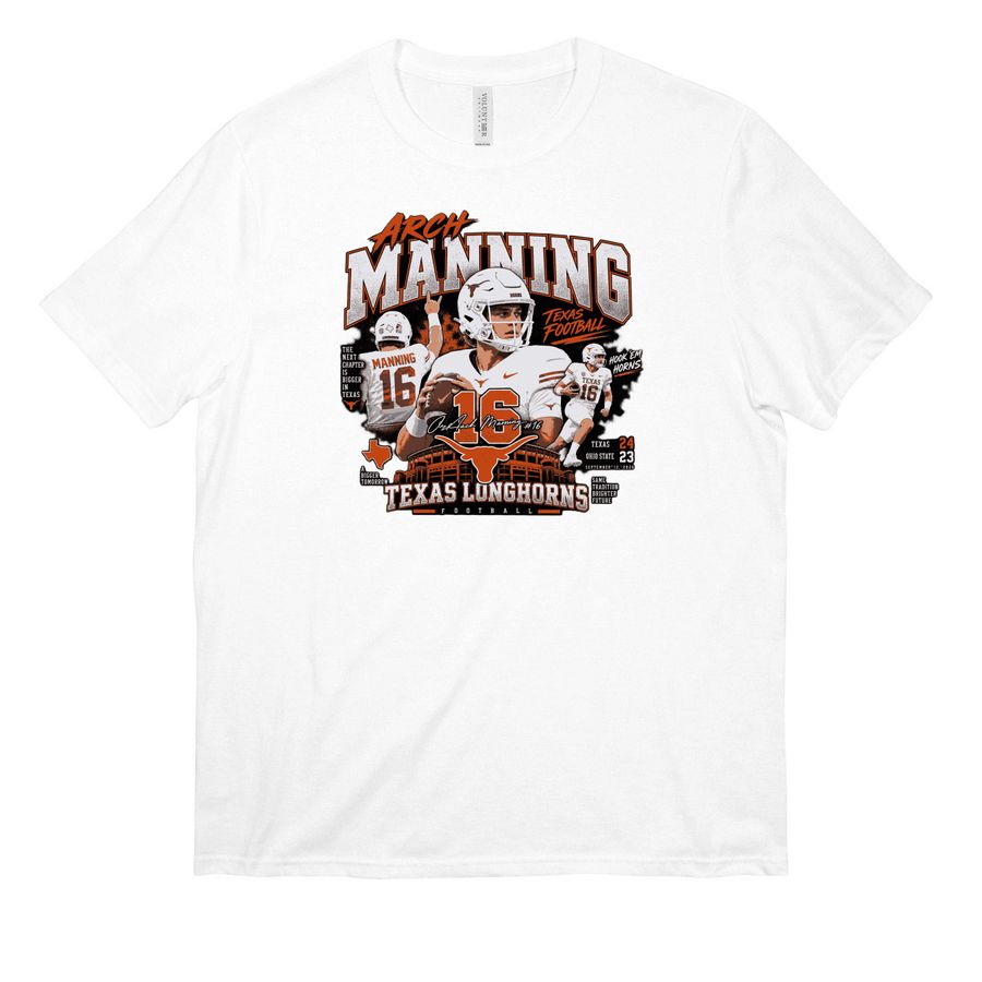 Arch Manning Texas Football shirt, a White All-American Unisex Tee