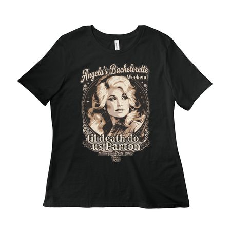 Angela?s Bachelorette T-Shirt, a Vintage Black Women?s Relaxed Cotton Tee