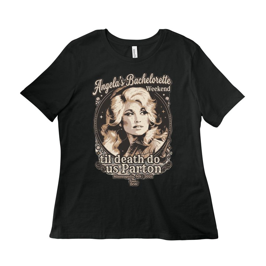 Angela?s Bachelorette T-Shirt, a Vintage Black Women?s Relaxed Cotton Tee