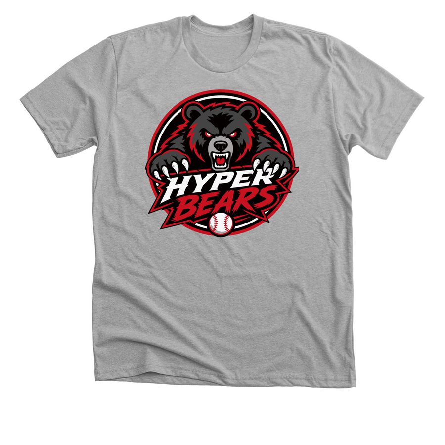 Hyper Bears Gear, a Athletic Heather Premium Unisex Tee
