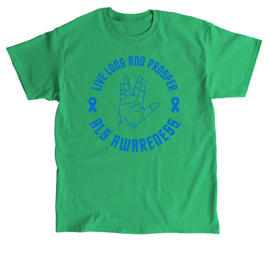 Live Long & Prosper, ALS Awareness&nbsp;, a Irish Green Classic Unisex Tee