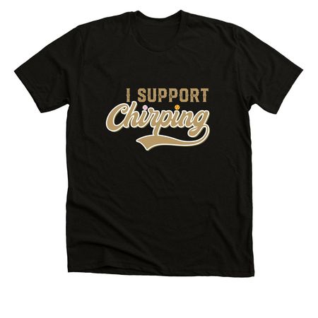 KAD Wear | Chirping, a Solid Black Blend Premium Unisex Tee