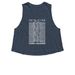 Canine Treasures, a Heather Navy Women's Cropped Racerback Tank