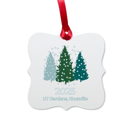 Winter Collection 2025 Ornament, a White Aluminum Square Ornament