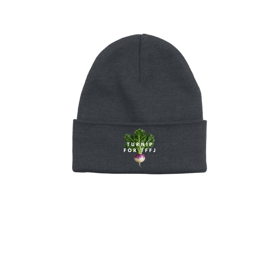 Turnip For TFFJ, a Heather Grey Printed Base Camp Beanie