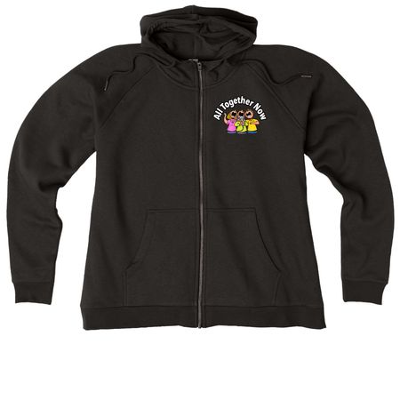 ATN Hoodies, a Deep Black Allmade Women?s Organic CVC Zip-Up Hoodie