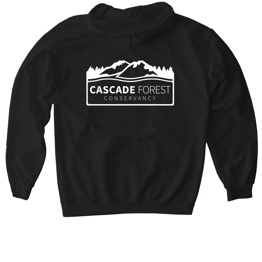 Public Lands - Public Input, a Black Gildan Softstyle Pullover Hoodie (back-view)