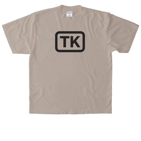TK Merch, a Oatmeal Heavyweight Garment Dye Tee