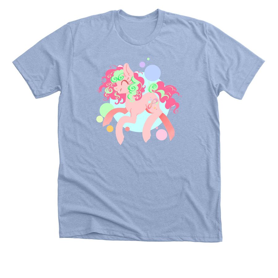 Yay Ponies !, a Heather Baby Blue Premium Unisex Tee