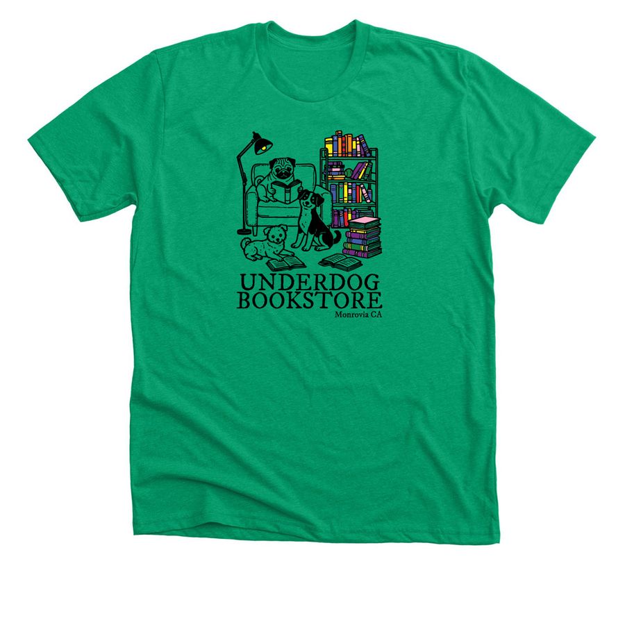 Underdog Bookstore, a Heather Kelly Premium Unisex Tee