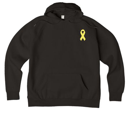 Love Smiles: Books, Comfort & Hope, a Deep Black Allmade Organic CVC Pullover Hoodie