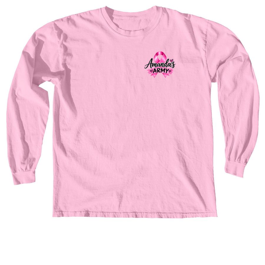 Amanda's Army, a Blossom Comfort Colors Long Sleeve Tee