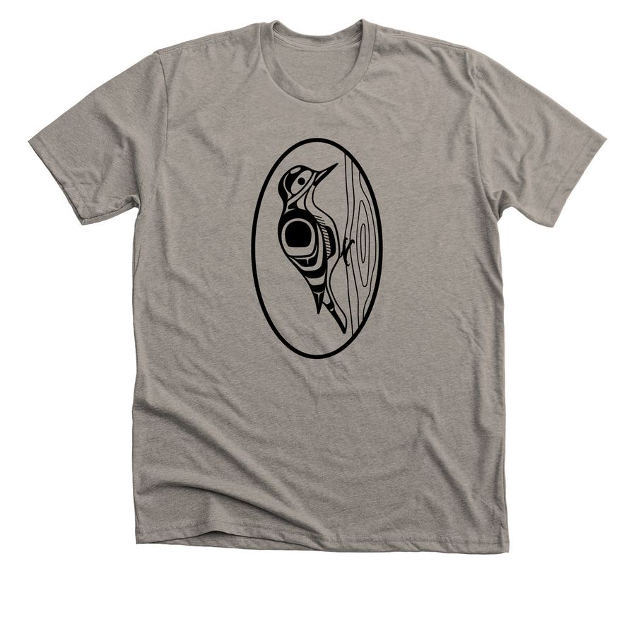 SCO-SOC Haida Logo Shirts, a Heather Stone Premium Unisex Tee