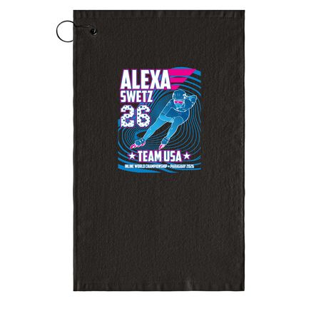 Golf Towel_full color_'26 Edition, a Black Golf Towel