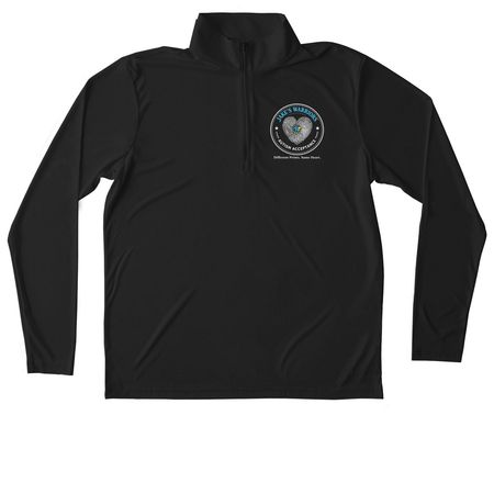 Different Prints. Same ?, a Black Unisex Performance Quarter Zip Pullover