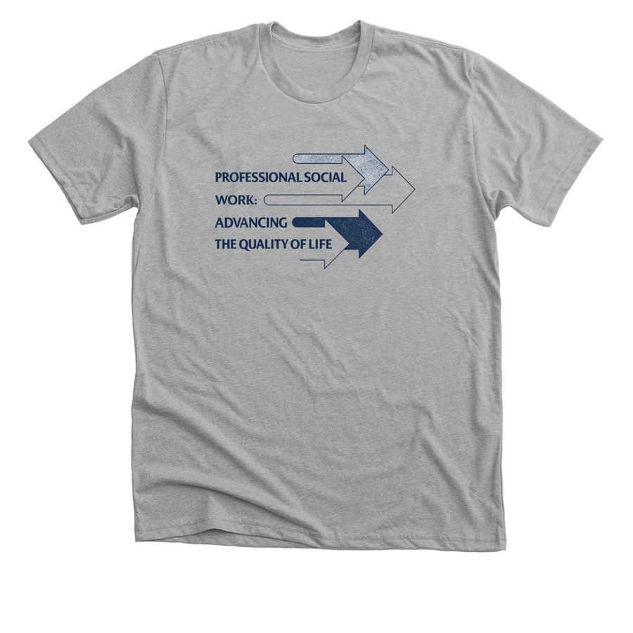Professional Social Work, a Athletic Heather Premium Unisex Tee