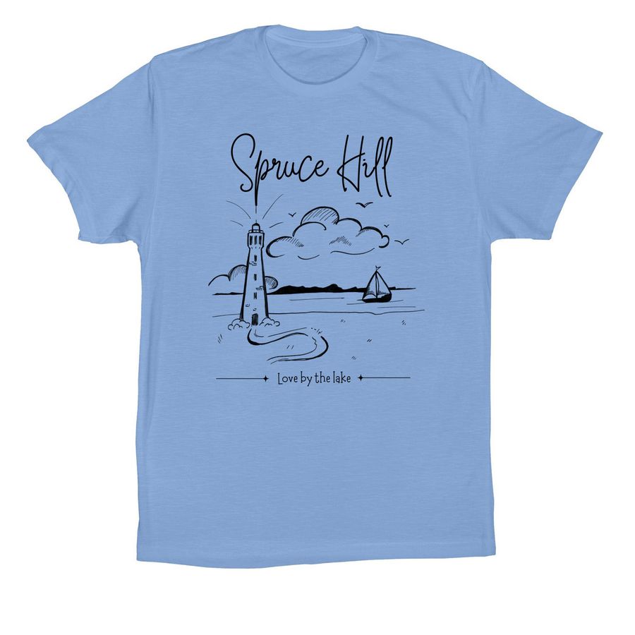 Spruce Hill Tourism, a Carolina Blue Premium Cotton Tee