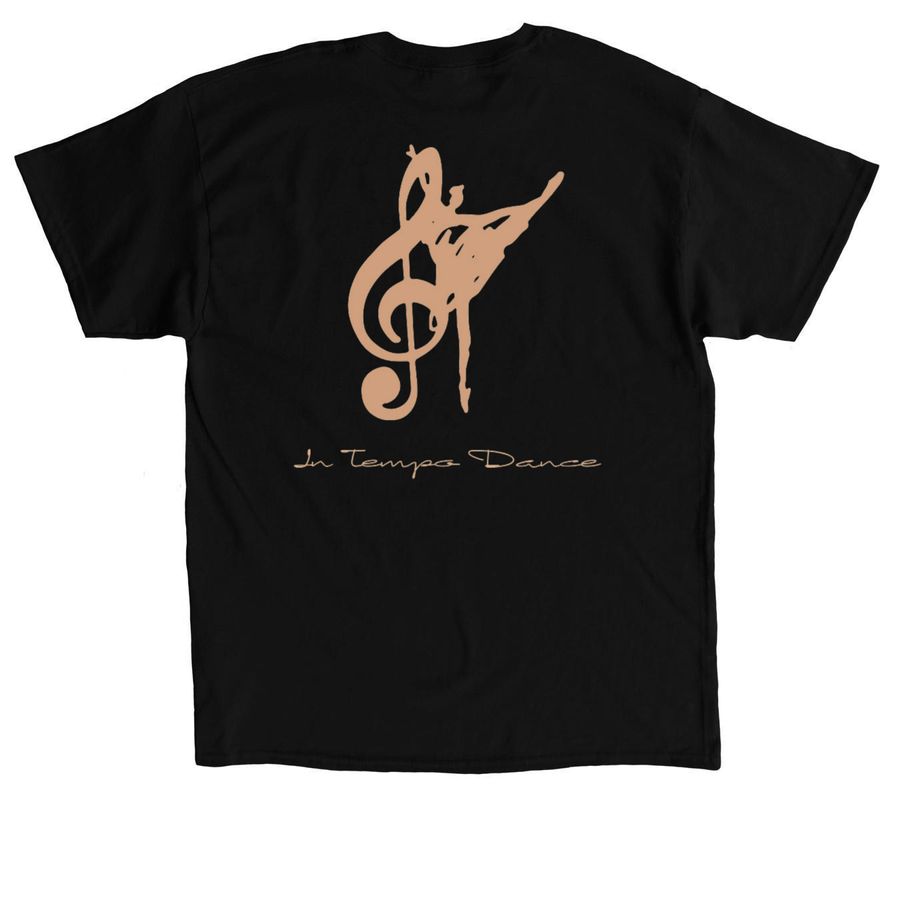 Intempo Dance 23/24, a Black Classic Unisex Tee (back-view)