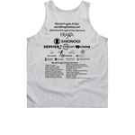 *2026 World Fragile X Day Black Logo&nbsp;, a Sport Grey Classic Unisex Tank Top (back-view)