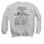 *2026 World Fragile X Day Black Logo&nbsp;, a Sport Grey Crewneck Sweatshirt (back-view)