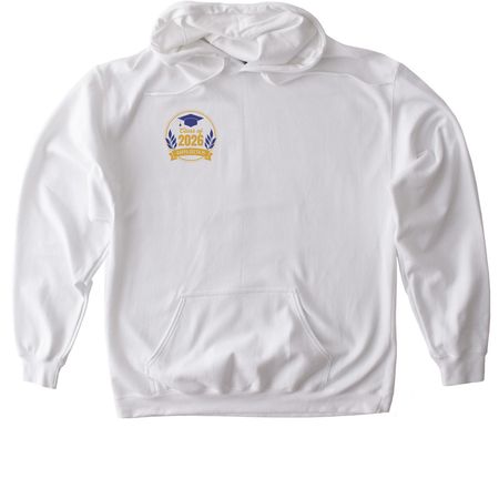 Class of 2026, a White Gildan Softstyle Pullover Hoodie
