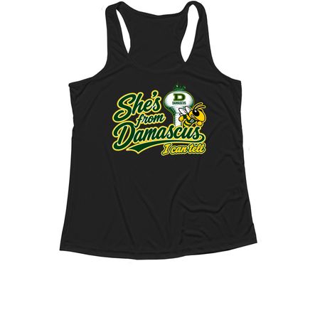 She's from Damascus (Performance tees), a Black Women's Performance Tank