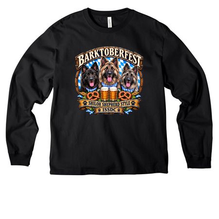 BARKTOBERFEST 2026, a Black Unisex Heavyweight Long Sleeve Tee