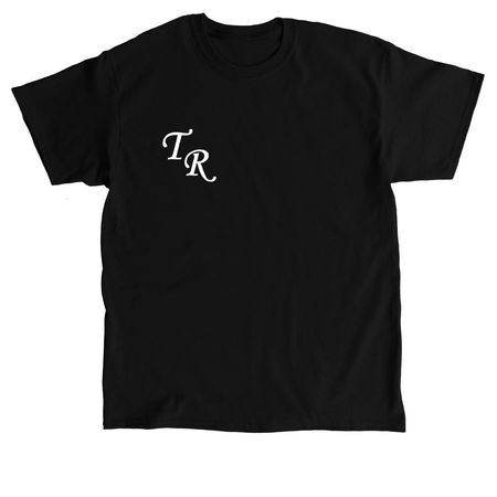 TR White letter Wagner Back, a Black Classic Unisex Tee