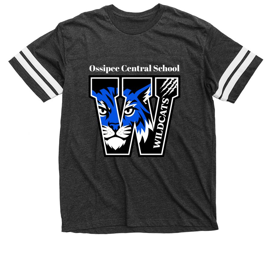 Wildcat Jersey Tee, a Vintage Smoke / White Football Jersey Tee