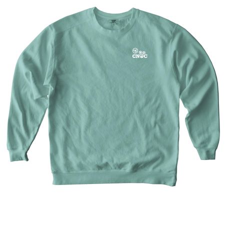 CNOC 2026, a Seafoam Comfort Colors Crewneck Sweatshirt