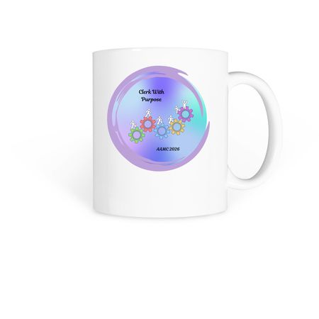 AAMC 2026 President's Logo Mugs, a White Coffee Mug