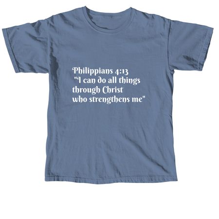 One with Christ, a Blue Jean Comfort Colors Unisex Tee