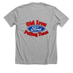 Old Iron Pulling Team&nbsp;, a Athletic Heather Premium Unisex Tee (back-view)