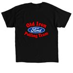 Old Iron Pulling Team&nbsp;, a Black Classic Unisex Tee (back-view)
