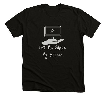 Sharing is Caring, a Solid Black Blend Premium Unisex Tee