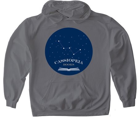 Cassiopeia Books Merch, a Charcoal Gildan Softstyle Pullover Hoodie