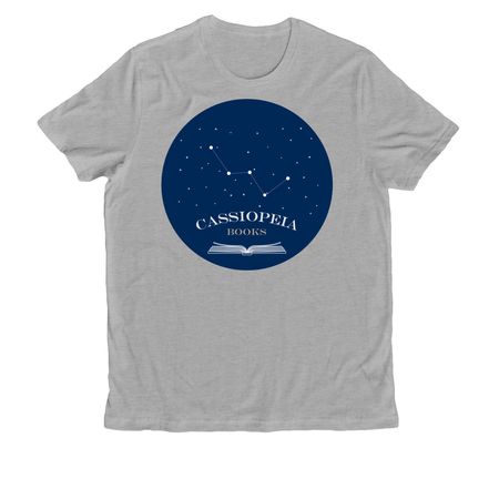 Cassiopeia Books Merch, a Granite Grey Heather Allmade Organic Cotton Unisex Tee