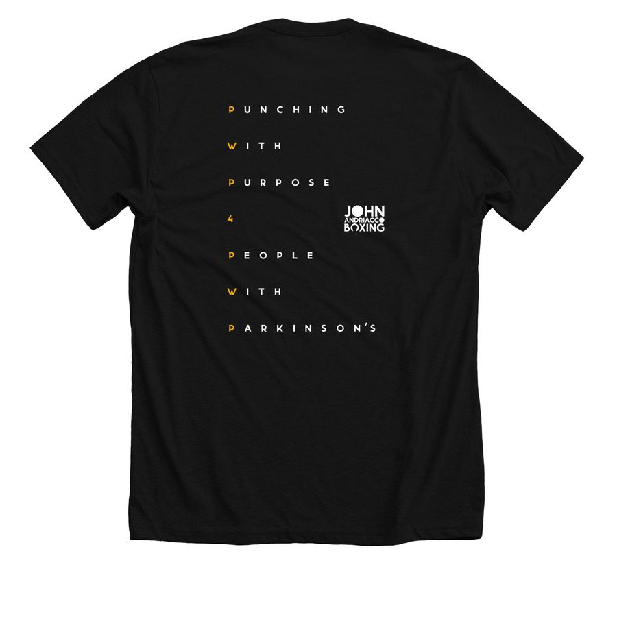 P4P x J.A.B. Fundraiser Tee!, a Solid Black Blend Premium Unisex Tee (back-view)
