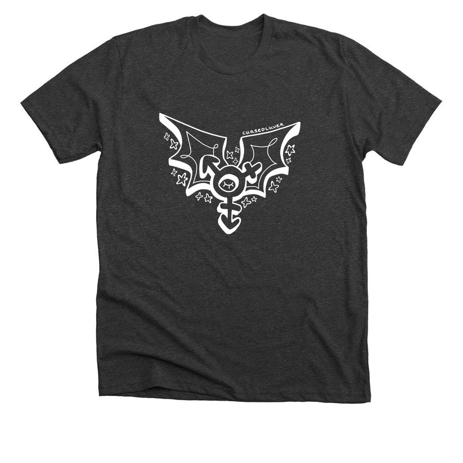 sharp wings transgender symbol, a Dark Grey Heather Premium Unisex Tee