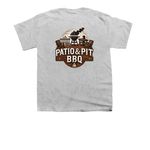 Patio & Pit BBQ, a Sport Grey Youth Unisex Tee (back-view)