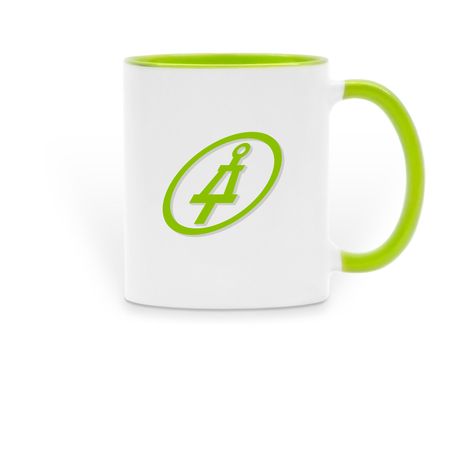 TBP CCNY Two-Tone Mug - Green, a Green Two-Tone Ceramic Mug