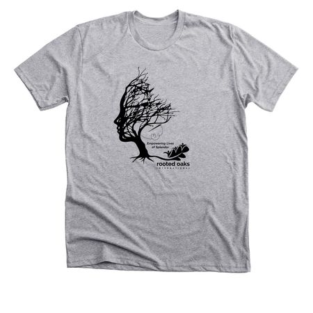 Empowering Adults in Rwanda, a Athletic Heather Premium Unisex Tee