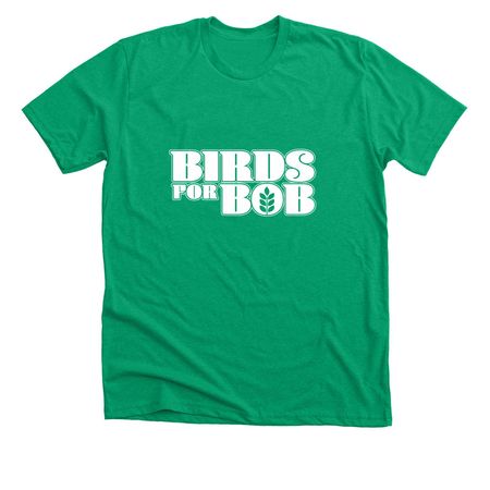 Birds For Bob - White Logo, a Heather Kelly Premium Unisex Tee
