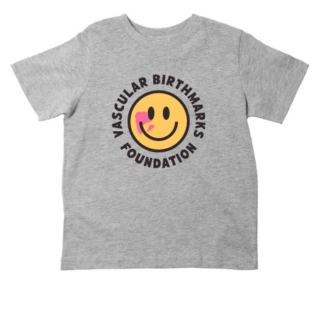 VBF Black and Yellow Smiley - Toddler, a Heather Toddler Tee