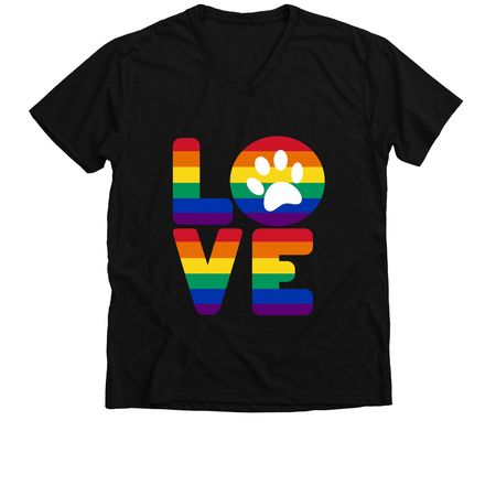 Celebrate Pride, a Solid Black Blend Premium V-Neck Tee