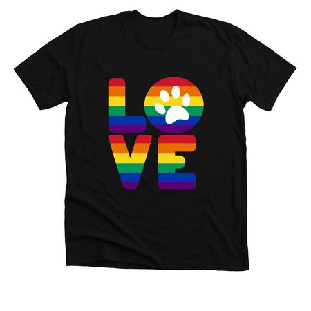 Celebrate Pride, a Solid Black Blend Premium Unisex Tee