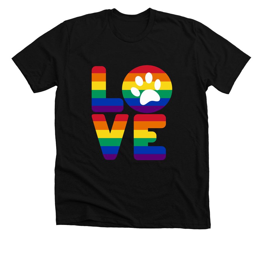 Celebrate Pride, a Solid Black Blend Premium Unisex Tee